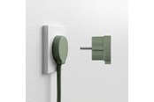 Afbrydermateriel - NORM F Stikprop, Mat Grøn (Schuko standard) - 43024