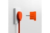 Afbrydermateriel - NORM F Stikprop, Mat Orange (Schuko standard) - 43025