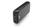 Powerbank - Hama Powerbank 20000 mAh Fast Charge LiPo Anthracite Powerbank - Sort - 20000 mAh - 00201710