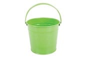 Udendørsleg - Bigjigs Green Metal Bucket - BJ295