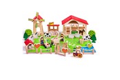 Trælegetøj - Bigjigs Wooden Play Farm with Accessories 48 ​​pcs. - BJ415
