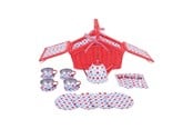 Legekøkken og udstyr - Bigjigs Tea Set in Red Storage Basket - BJ630