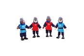 Trælegetøj - Bigjigs Wooden Medieval Knights 4pcs. - JT162