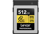 Hukommelseskort - Lexar Professional CFexpress 4.0 Pro Gold - 3600MB/s - 512GB - LCXEXP4512G-RNENG