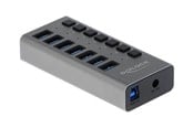USB hub - DeLOCK USB Hub - 7 Ports USB hub - USB 3.0 - 7 ports - Grå - 63669