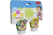 Kreativt Legetøj - Boti Natural Face & Fingerpaint Tube - Green and Yellow 2x65ml - 38553
