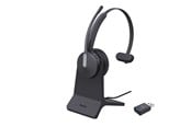 Hovedtelefoner/headset - Yealink WH64 Hybrid Mono with Charging Stand Teams - 1208698