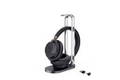 Hovedtelefoner/headset - Yealink BH76 Plus with Charging Stand - Teams Black - USB-C/A - 1208699