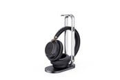 Hovedtelefoner/headset - Yealink BH76 Plus with Charging Stand UC Black USB-C/A - 1208700