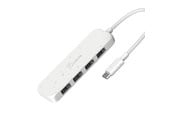 USB hub - j5create 4-Port Type-A Gen2 Hub USB hub - USB 3.2 - 4 ports - Hvid - JCH341EW-N
