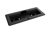 Netværkstilbehør - Crestron Electronics Crestron FlipTop FT2 Series flush mount box (horizontal) - 1200 size mechanical pass-through lid - FT2-1200-MECH-PTL-B