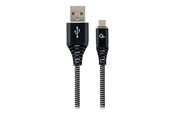 USB kabel - Gembird Cablexpert Premium - USB cable - Micro-USB Type B to USB - 1 m - CC-USB2B-AMMBM-1M-BW