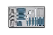 Borddækning - Victorinox Swiss Modern Cutlery Set 24 pcs. Blue - V-6.90 96.11W2.24