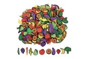 Kreativt Legetøj - Colorations - Self-adhesive Foam Fruit and Vegetable Stickers 500pcs. - CHSAFVFO