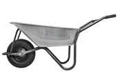 Værktøjskasser og lagersystemer - Home>it Home it® builder’s wheelbarrow with pneumatic rubber wheel and hammered finish 110 litres - 91811