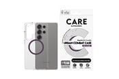 Mobil - Covers & Cases - CARE by PanzerGlass Flagship Case Transparent Urban Combat w. Plum Purple QI Compatible Samsung Galaxy S25 Ultra - CRRFUTCG38488