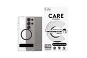 Mobil - Covers & Cases - CARE by PanzerGlass Feature Case Transparent w. Black Kickstand & QI Compatible Samsung Galaxy S25 Ultra - CRRFBKQG38488