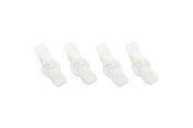 Kabel Organisering - DUTZO Kabelholder med krog - 4-pak - Hvid - DCORDHOOKWHT