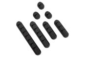 Kabel Organisering - DUTZO Kabelholdere - bundle pakke - pakke med 7 stk - sort - DCORDHOLBPBLK