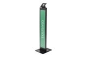 Skærmholder - Compulocks BrandMe stand - for tablet enclosure - brandable - black - with Lighting Kit - 140BLK01-UK