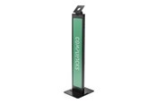Skærmholder - Compulocks BrandMe stand - for tablet enclosure - brandable - black - with Lighting Kit - 140BLK01-EU