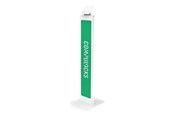 Skærmholder - Compulocks BrandMe stand - for tablet enclosure - brandable - white - with Lighting Kit - 140WLK01-EU