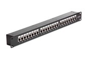 Netværkstilbehør - DeLOCK 19" Coupler Patch Panel 24-Port Cat.6 - 43295