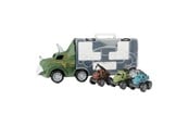 Legetøjsbil - World of Dinosaurs Dino Truck with 3 Pull-back Cars - 80706A