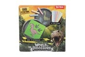 Kreativt Legetøj - World of Dinosaurs Sidewalk Chalk Dino with Stencils 10pcs. - 61044A
