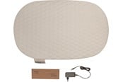 Baby Udstyr - BabyDan BebeJou Heated Changing pad Quilted Waves Off Whi - 501523