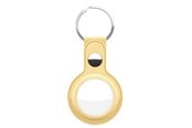 Mobil - Andet Tilbehør - KeyBudz Leather Keyring for AirTag - Pastel Yellow - AT_S1_PYL