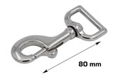 Beslag & hængsler  - Home>it Carabiner 80 mm stainless steel - 20483