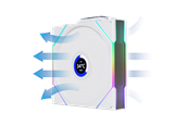 Kabinet Køler - Lian Li UNI FAN TL Wireless LCD Reverse 3 pack - Kabinet køler - 120mm - Hvid - 33 dBA - G99.12RTLLCD1W3W.00