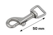 Beslag & hængsler  - Home>it Carabiner hook 50 mm stainless steel - 20481