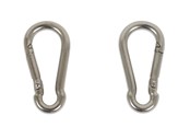 Beslag & hængsler - Home>it Fireman’s hook Ø4x40 mm in stainless steel 2 pcs. - 5708614204610