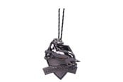 Merchandise - Nemesis Now - Harry Potter Hufflepuff Crest (Silver) julepynt - B6482X3