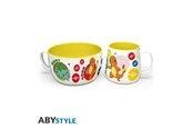 Merchandise - ABYstyle - POKEMON - Breakfast Set Mug + Bowl - Pikachu & Kanto Starters - Krus - ABYTAB120