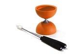 Udendørsleg - Eureka - Rubber Diabolo with Aluminum Sticks - Orange - 52515701