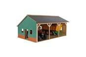 Trælegetøj - Kids Globe - Agricultural Shed Wood for 3 Tractors 1:16 - 610340