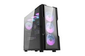 Kabinet - Darkflash DK431 Glass computer case (black) + 4 RGB fans - Kabinet - Miditower - Sort - DK431 Glass + 4 fans