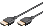 Skærmkabel - Pro HDMI 2.0 Slim - Skærmkabel - 1m - Sort - HDMI-HDMI-UHS-SLim-BL1