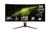 Skærm - 34" MSI MAG 342CQR E2 - 3440x1440 - 180Hz - VA - MAG 342CQR E2