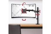 Skærmholder - Barkan Monitor Arm - 1 Monitor13'- 34' - Black - M121T