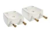 Afbrydermateriel - Nordic Quality Plug Flat DK - 2pcs. - 303916