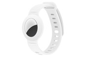 Mobil - Andet Tilbehør - Lippa Silicone Wristband for AirTag and Smart Finder - White - LPCOVER0049