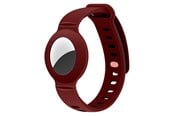 Mobil - Andet Tilbehør - Lippa Silicone Wristband for AirTag and Smart Finder – Red - LPCOVER0051