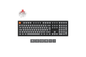 Tastatur - Keychron K10 MAX QMK/VIA Wireless Tri-Mode - Super Red - Gaming Tastatur - Nordisk - Sort - K10M-H1-BO