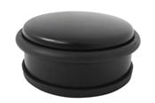 Beslag & hængsler - Home>it HOME It® dørstop til gulv Ø9.2 x 4.5 cm matsort / - 5708614131558