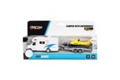 Legetøjsbil - Toi-Toys - Metal Pull Back Camper with Trailer and Snowmobile - 29201A