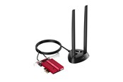 Netværksadapter (netkort, printserver mv.) - Cudy Adapter PCI-E WE4000 AX5400 WiFi 6E Magnetic Antennas - WE4000